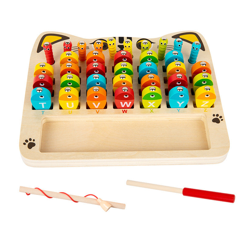Magnetic Fishing Game – Alphanumeric Matching Wooden Toy