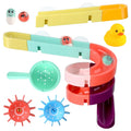 DIY Baby Bath Toys Wall Suction Cup Marble Race Run Track Bathroom Bathtub Kids Play Water Games Toy Set for Children