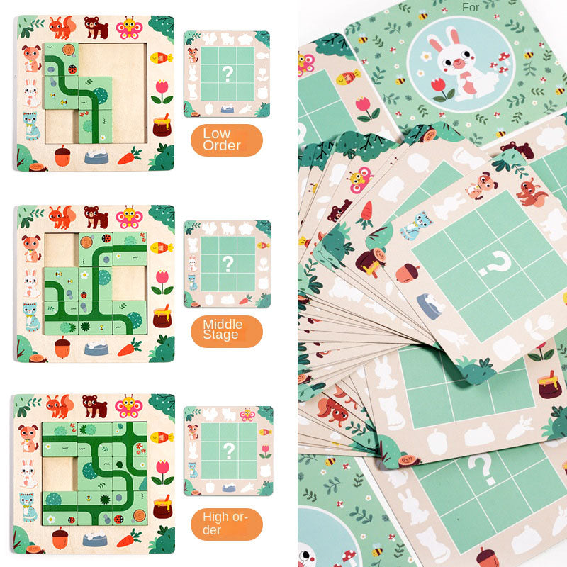 Find a route, children's board games, mazes, puzzles, puzzle solving skills, early childhood education, boys and girls' toys