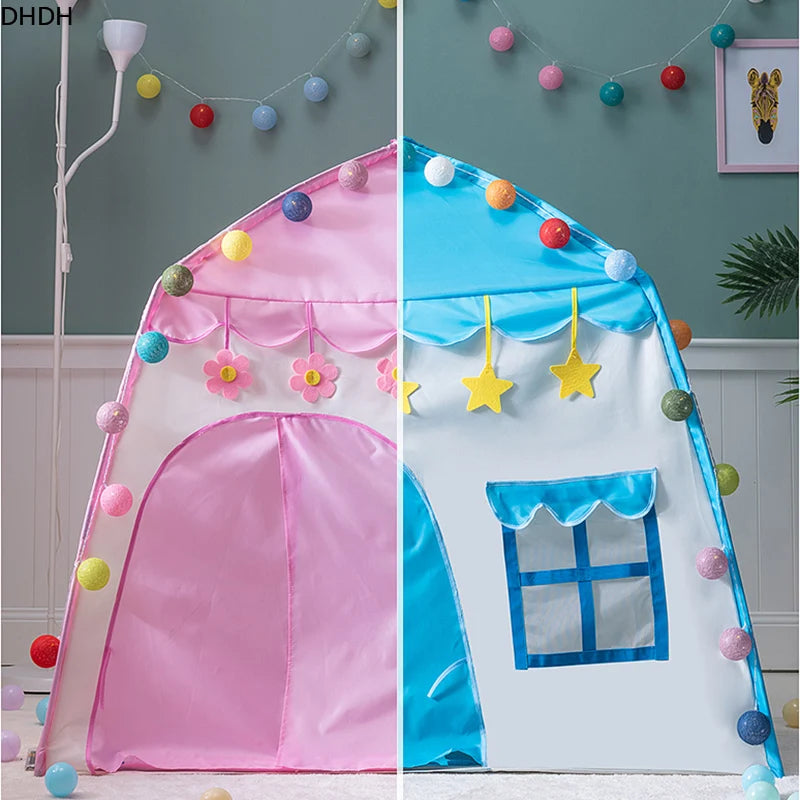 Princess Castle Teepee Tent – Indoor & Outdoor Kids Playhouse