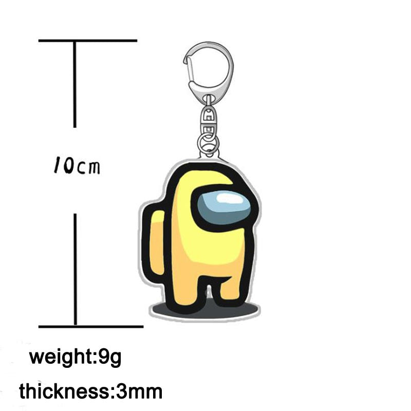 Among Us Acrylic Keychain – Colorful Gift Accessory