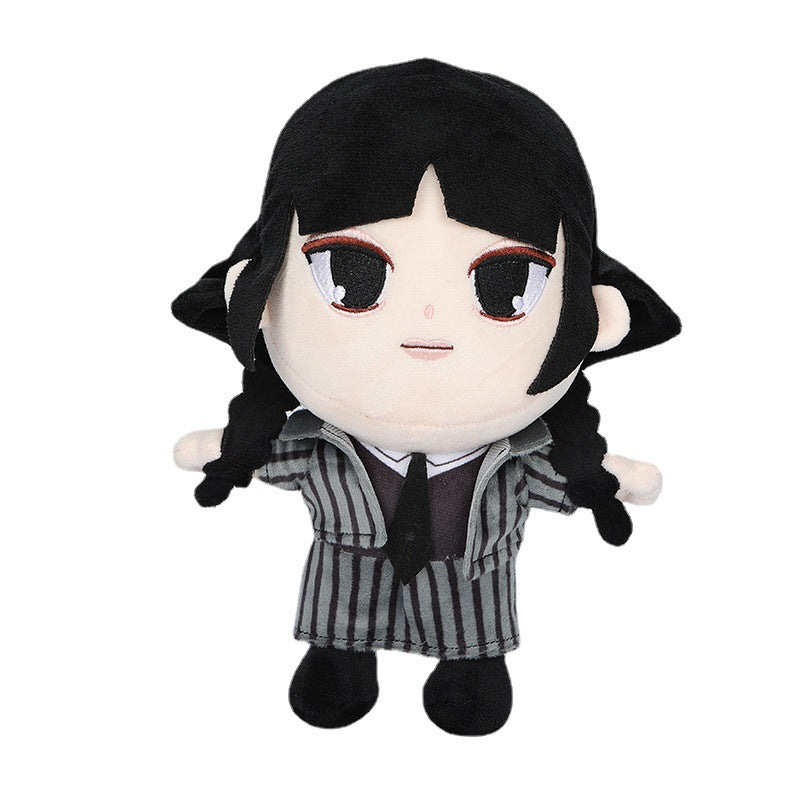 Wednesday Addams Plush Doll – Collectible Stuffed Toy