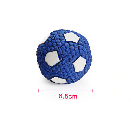 Dog Toys Latex Rugby Tennis Dog Bite Sound Ball Pet Toys