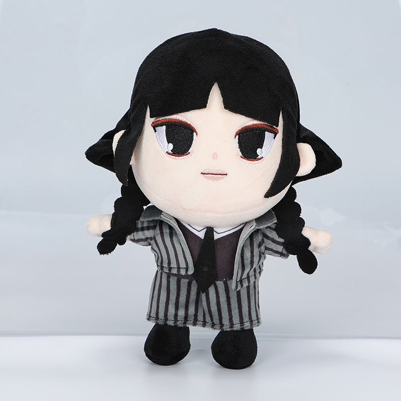 Wednesday Addams Plush Doll – Collectible Stuffed Toy