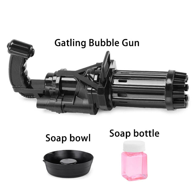 Bubble Gun Machine Toy – Kids Bath & Outdoor Play