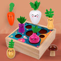 Children's Fun Pulling Radish Happy Farm 0.6 Concentration Training Wooden Toys Enlightenment Early Education Toys