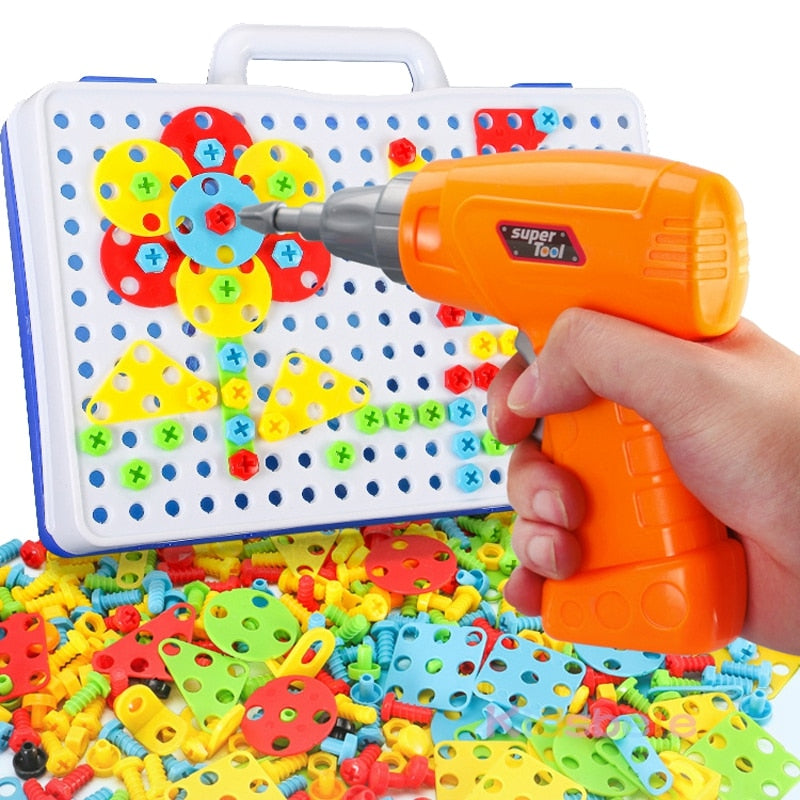 Electric Drill DIY Toy – Educational Building Set for Boys