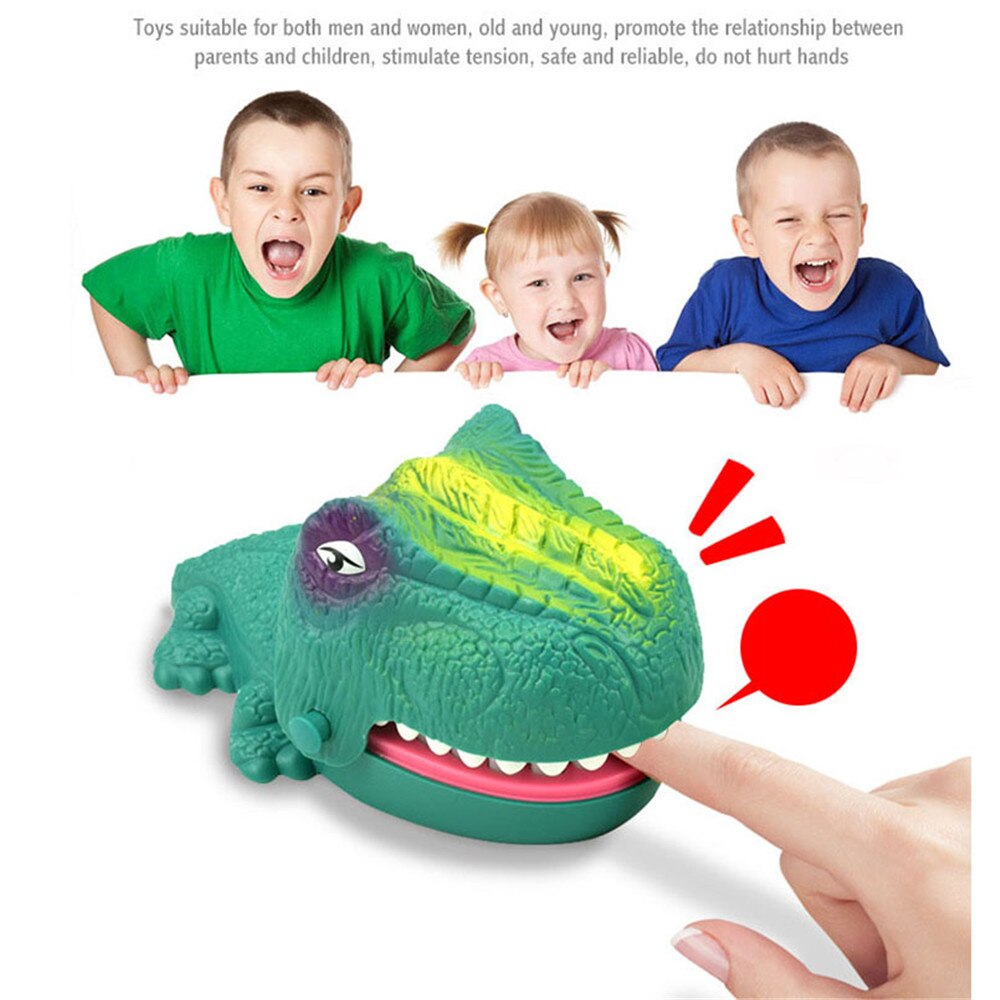 Mouth Dentist Bite Finger Game Toy Funny Dinosaur Pulling Teeth Bar Games Toys For Children  Interactive Novelty Gag Trick Jokes