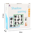 Montessori Shadow Matching Game – Cognitive Wooden Puzzle
