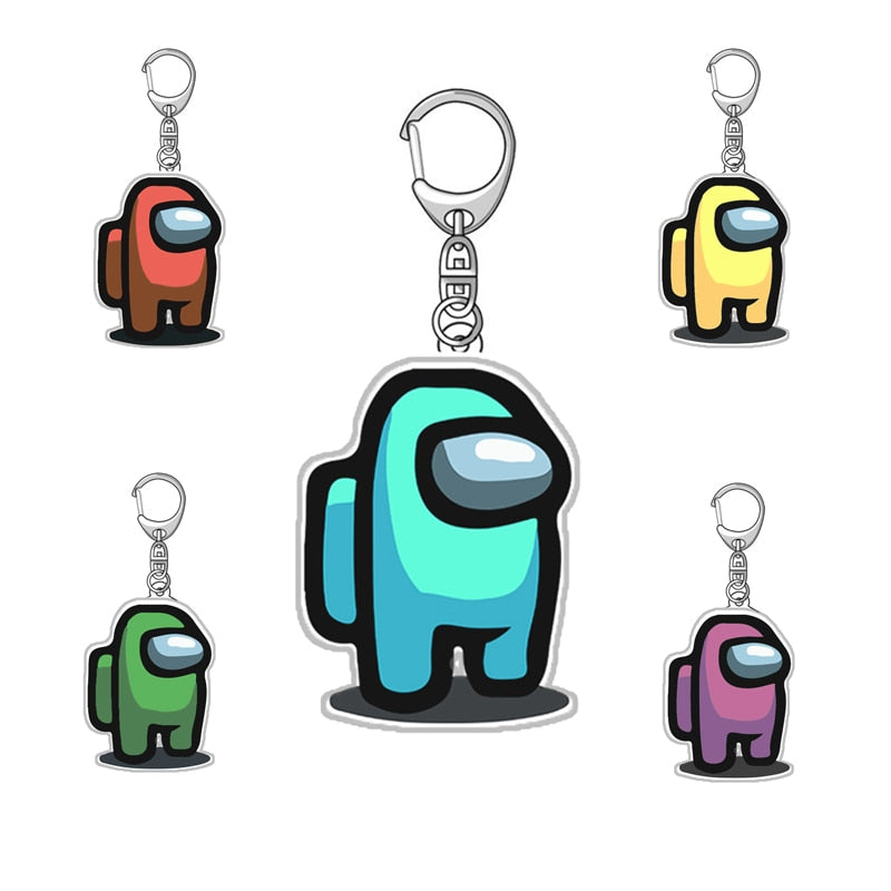 Among Us Acrylic Keychain – Colorful Gift Accessory