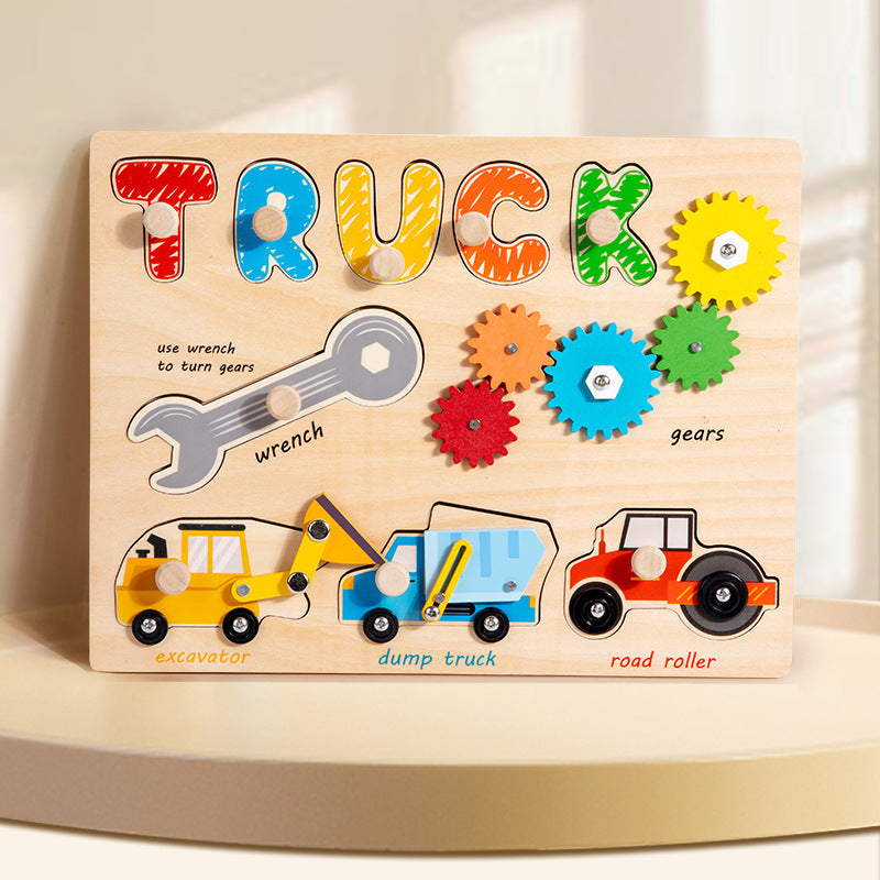 Montessori teaching aids for early education, puzzle unlocking toys, baby Montessori tabletop games, busy board