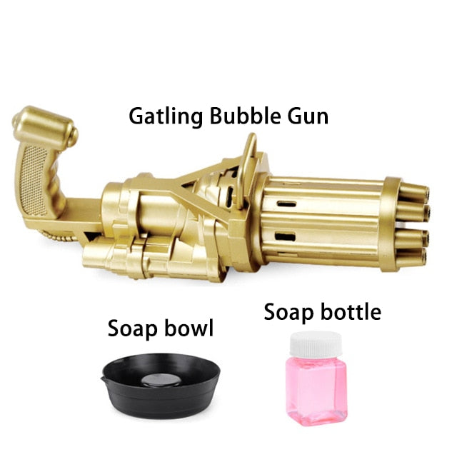 Bubble Gun Machine Toy – Kids Bath & Outdoor Play