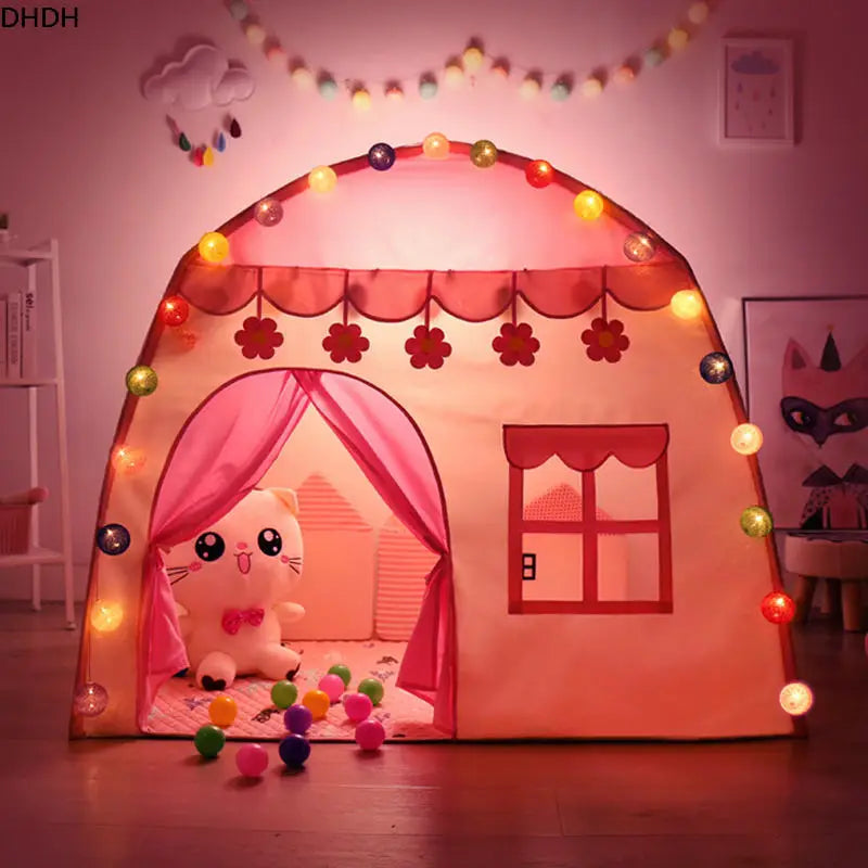 Princess Castle Teepee Tent – Indoor & Outdoor Kids Playhouse