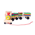 Montessori Wooden Train Set – Geometric Shapes Educational Toy