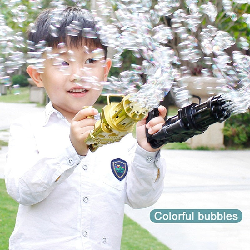 Bubble Gun Machine Toy – Kids Bath & Outdoor Play