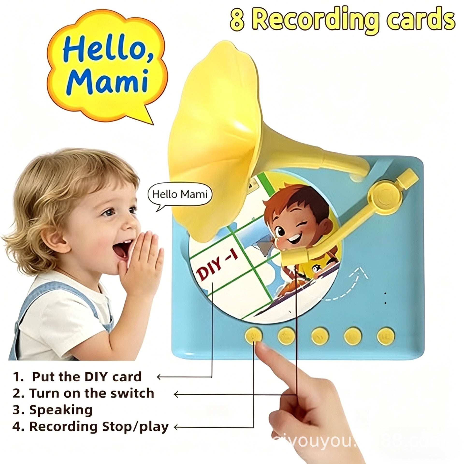 Educational Early Learning Sound Card Player for Kids Multilingual Language Learning Toy Factory Direct