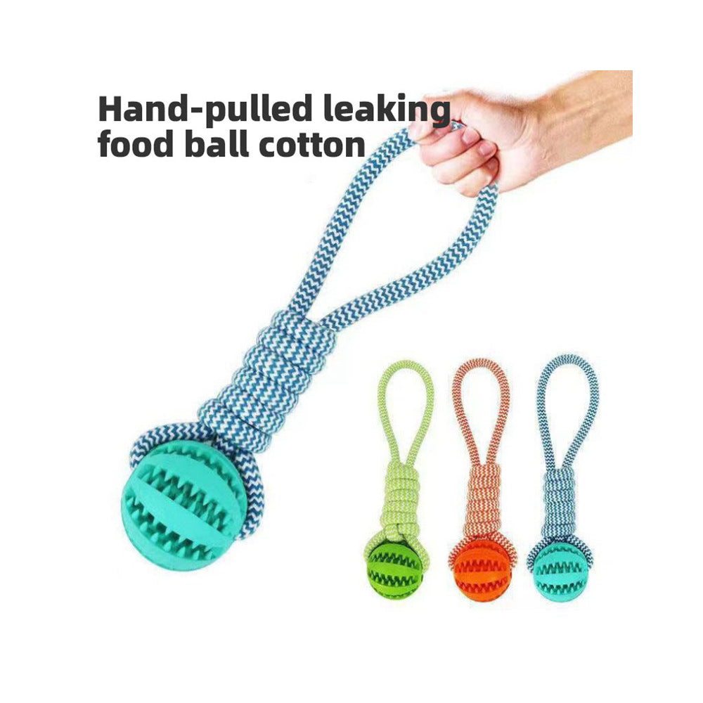 New Dog Toys Rubber Hand pulled Spill Ball Toys Molars Bite Teeth Cleaning Pet Products