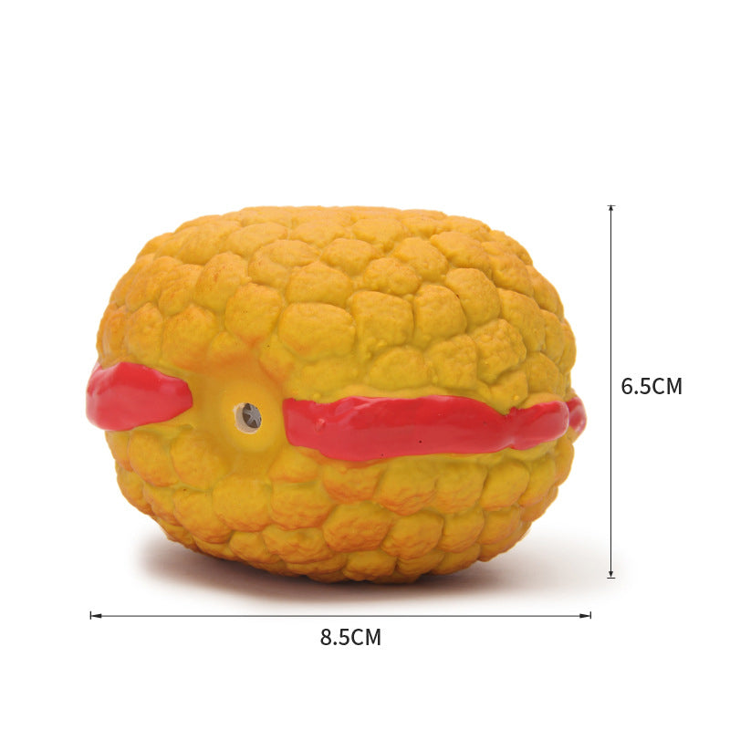 Latex Burger Animal Dog Toy – Interactive Squeaky Pet Toy Set