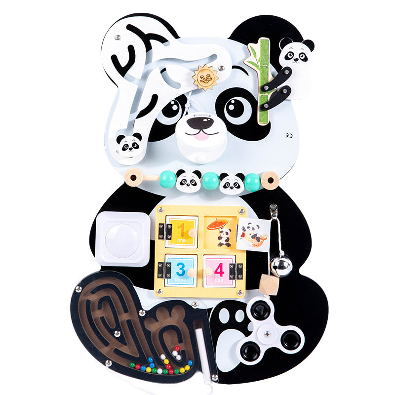 Montessori teaching aids for early education, puzzle unlocking toys, baby Montessori tabletop games, busy board